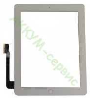 Тачскрин (сенсорное стекло) для Apple iPad 4 с кнопкой Home - АККУМ-сервис, интернет-магазин аккумуляторов в Екатеринбурге