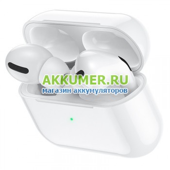 Беспроводные стерео наушники HOCO ES38 Bluetooth-гарнитура TWS в футляре определяется в iOS беспроводная зарядка в комплекте чехол - АККУМ-сервис, интернет-магазин аккумуляторов в Екатеринбурге