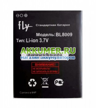 Аккумулятор BL8009 для смартфона Fly Nimbus 1 FS451 - АККУМ-сервис, интернет-магазин аккумуляторов в Екатеринбурге