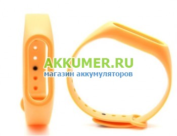 Ремешок для Xiaomi Mi Band 2 оранжевый - АККУМ-сервис, интернет-магазин аккумуляторов в Екатеринбурге