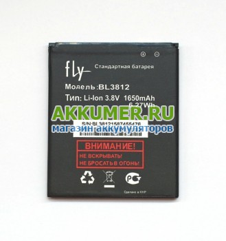 Аккумулятор BL3812 для смартфона Fly IQ4416 Era Life 5 - АККУМ-сервис, интернет-магазин аккумуляторов в Екатеринбурге