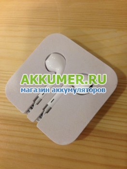 Наушники Apple EarPods без микрофона из комплекта iPod  - АККУМ-сервис, интернет-магазин аккумуляторов в Екатеринбурге