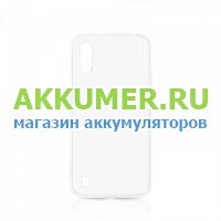 Силиконовая накладка чехол для Samsung Galaxy A01 SM-A015 плотная прозрачная - АККУМ-сервис, интернет-магазин аккумуляторов в Екатеринбурге