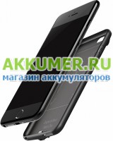 Чехол-аккумулятор Baseus PowerBank для Apple iPhone 7+ 7 Plus 8+ 8 Plus 7300мАч черный цвет ACAPIPH7P-LBJ01 - АККУМ-сервис, интернет-магазин аккумуляторов в Екатеринбурге