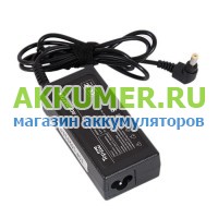 Зарядное устройство блок питания для ноутбука Acer 19.0V 3.16A 60Вт коннектор 5.5*1.7мм сетевое TopOn TOP-AC01 - АККУМ-сервис, интернет-магазин аккумуляторов в Екатеринбурге