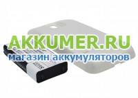 Аккумулятор EB-BG800BBE для смартфона Samsung Galaxy S5 mini SM-G800F SM-G800H Cameron Sino повышенной емкости с крышкой белого цвета - АККУМ-сервис, интернет-магазин аккумуляторов в Екатеринбурге
