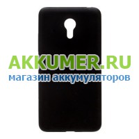 Силиконовая накладка чехол для Meizu M3s тонкая цвет черный - АККУМ-сервис, интернет-магазин аккумуляторов в Екатеринбурге
