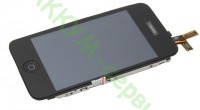 Дисплей (LCD) для iPhone 3GS (с тачскрином, динамиком и кнопкой Home) - АККУМ-сервис, интернет-магазин аккумуляторов в Екатеринбурге