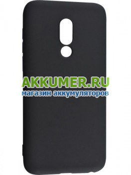 Силиконовая накладка чехол для Meizu 16 тонкая цвет черный - АККУМ-сервис, интернет-магазин аккумуляторов в Екатеринбурге