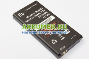 Аккумулятор BL4021 для смартфона Fly DS124  - АККУМ-сервис, интернет-магазин аккумуляторов в Екатеринбурге