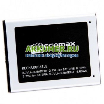 Аккумулятор 1ICP5/55/68 для смартфона Micromax Canvas Social A94 оригинал - АККУМ-сервис, интернет-магазин аккумуляторов в Екатеринбурге